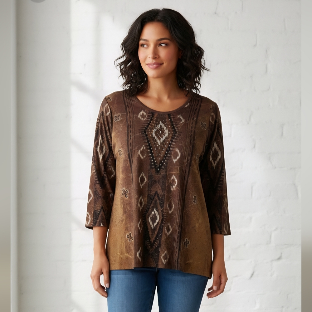 NWT Cactus Bay Cotton Long sleeve beautiful and versatile top